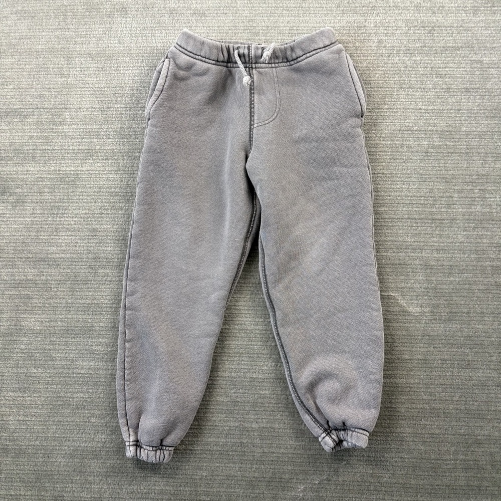 Elwood Kids Core Sweatpants Tapered Leg Size 2/3 Organic Cotton Gray Elastic